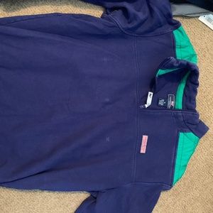 Vineyard Vines Mens Shep Shirt 1/4 Zip Sweater